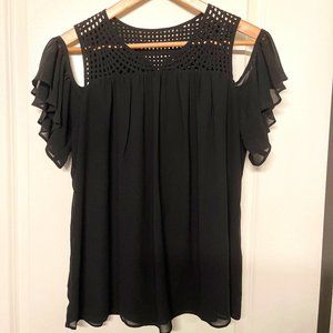 Stella and Dot Maette Marcella cold shoulder top